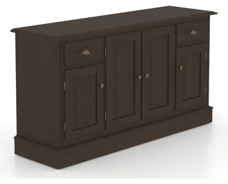 Canadel Buffet 6002 in 59 Davy's Grey, three-quarter view