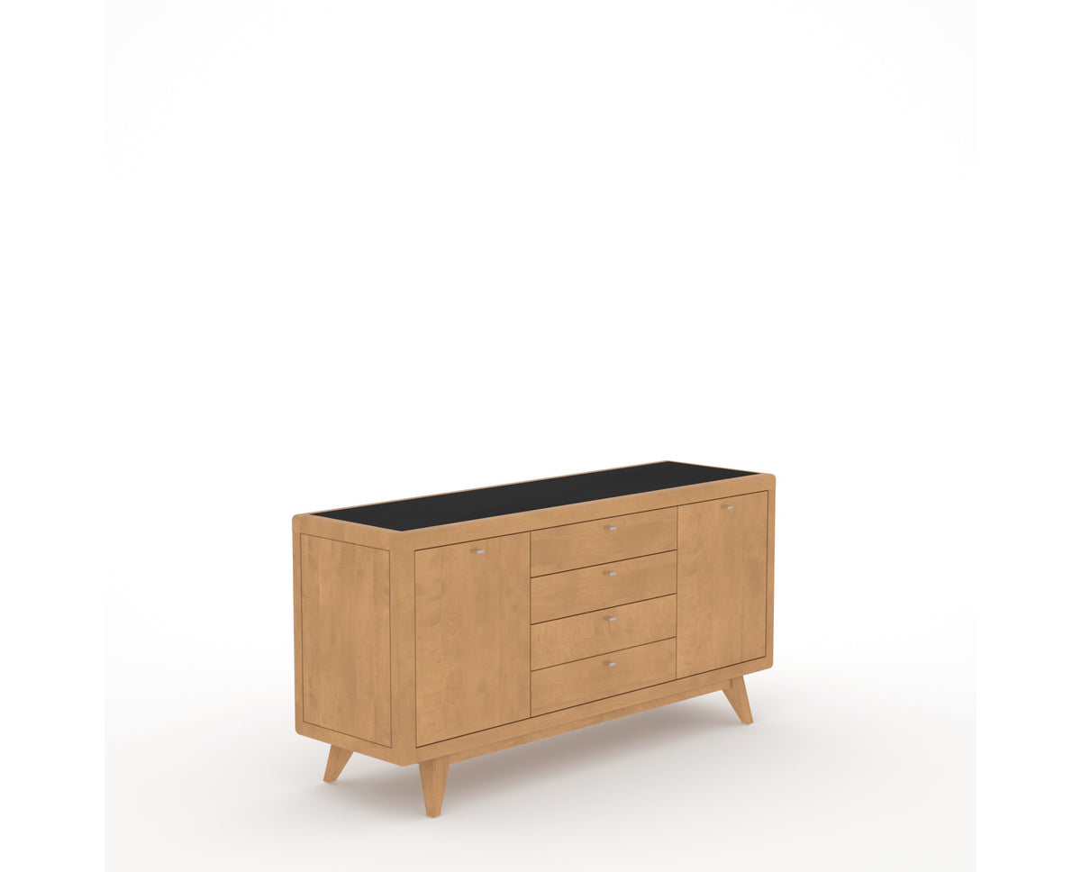 Canadel Downtown Marlo Buffet in Caramel Washed, three-quarter view