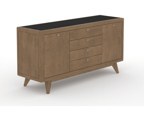 Canadel Downtown Marlo Buffet in Pecan Washed, three-quarter view