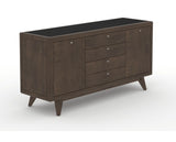 Canadel Downtown Marlo Buffet in Hazelnut Washed, three-quarter view