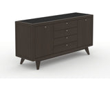 Canadel Downtown Marlo Buffet in Davy's Grey, three-quarter view