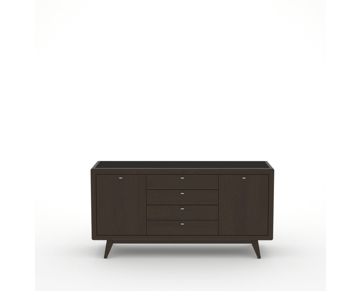 Canadel Downtown Marlo Buffet in Davy's Grey, front view
