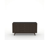 Canadel Downtown Marlo Buffet in Davy's Grey, front view