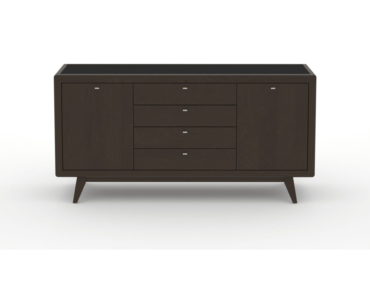 Canadel Downtown Marlo Buffet in Davy's Grey, front view