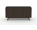 Canadel Downtown Marlo Buffet in Davy's Grey, front view