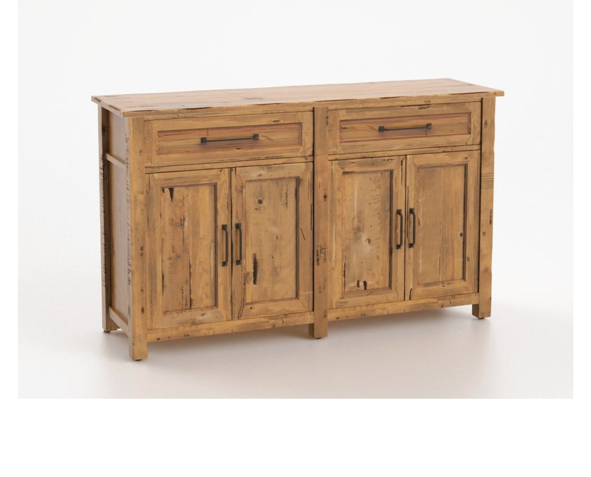 Canadel Champlain Buffet in Honey Washed, three-quarter view
