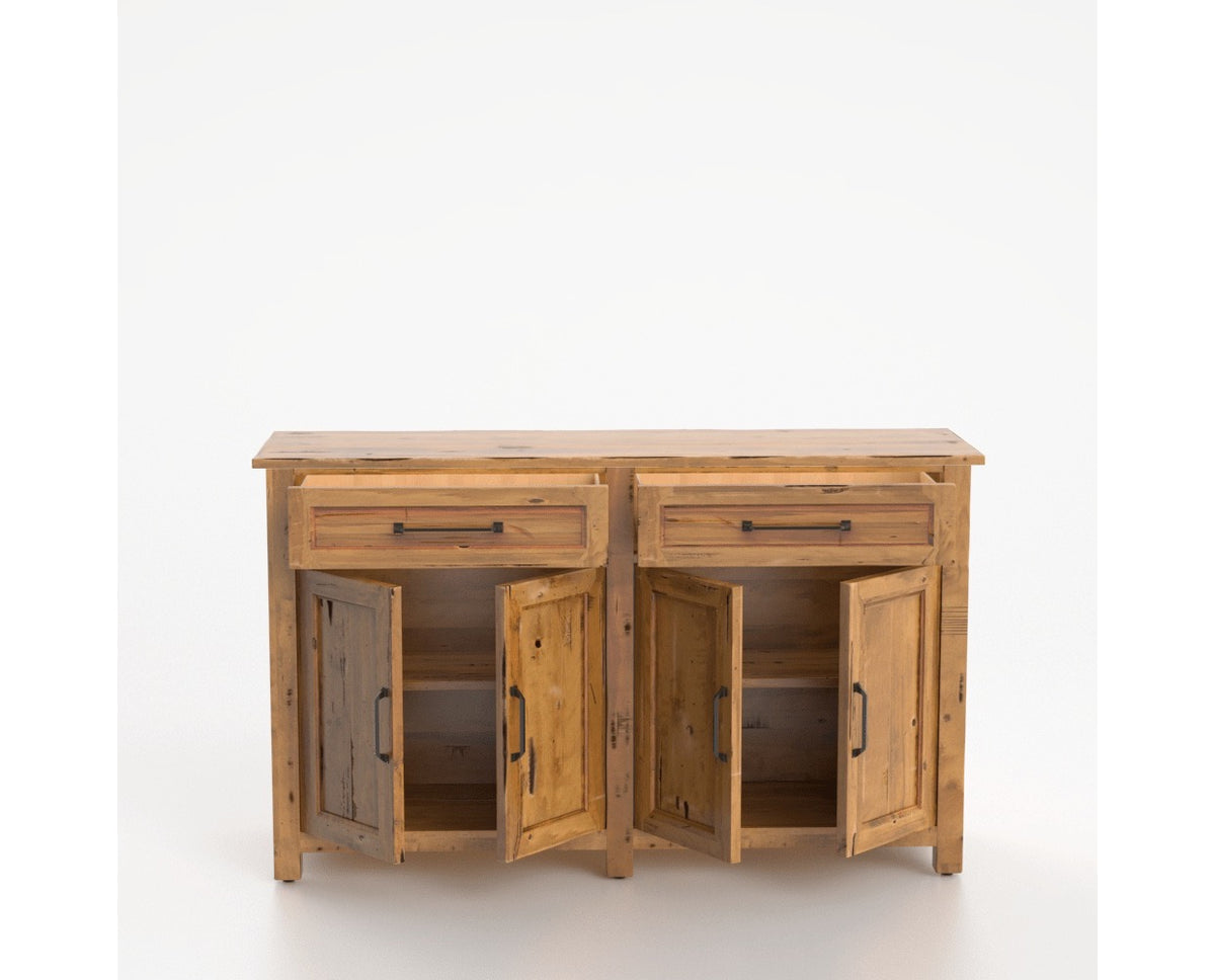 Canadel Champlain Buffet in Honey Washed, open view
