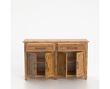Canadel Champlain Buffet in Honey Washed, open view