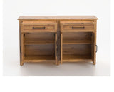 Canadel Champlain Buffet in Honey Washed, fully open view