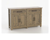 Canadel Champlain Buffet in Pecan Washed, three-quarter view
