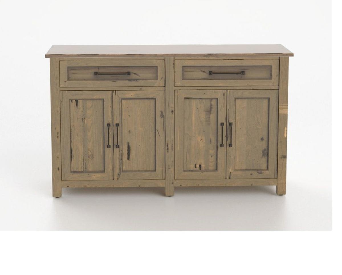 Canadel Champlain Buffet in Pecan Washed, front view