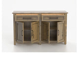 Canadel Champlain Buffet in Pecan Washed, open view