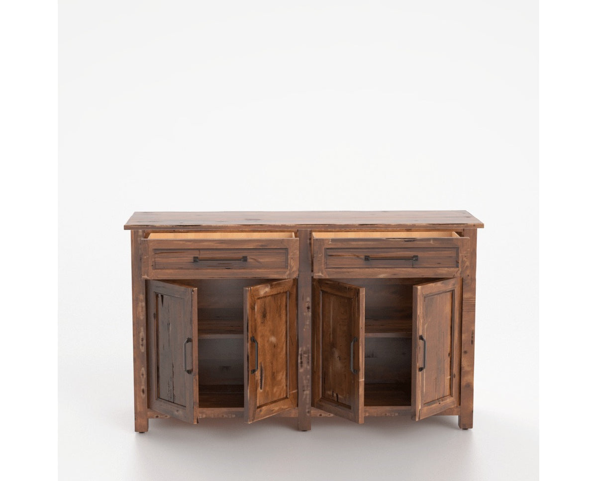 Canadel Champlain Buffet in Spice Washed, open view