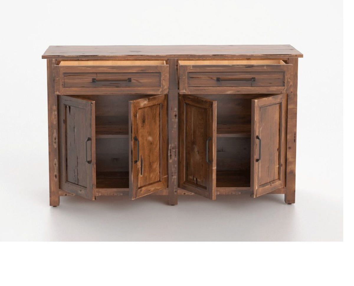 Canadel Champlain Buffet in Spice Washed, open view
