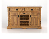 Canadel Champlain Colonial Buffet in Honey Washed, front view