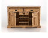 Canadel Champlain Colonial Buffet in Honey Washed, open view