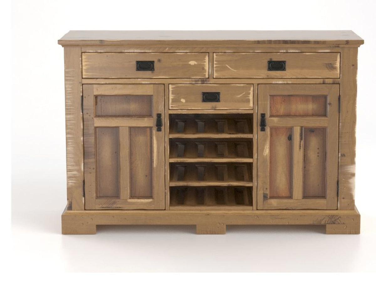 Canadel Champlain Colonial Buffet in Pecan Washed, front view