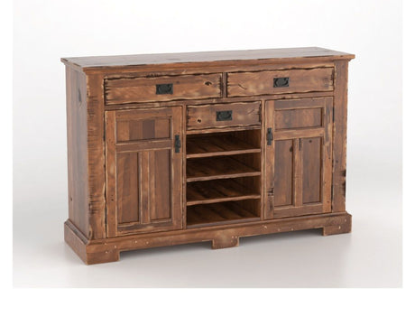 Canadel Champlain Colonial Buffet in Spice Washed, three-quarter view