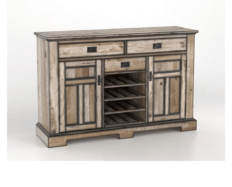 Canadel Champlain Colonial Buffet in Heritage Nature, three-quarter view