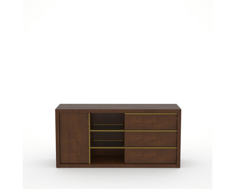 Canadel Modern Linear Buffet in Cognac Washed, front view