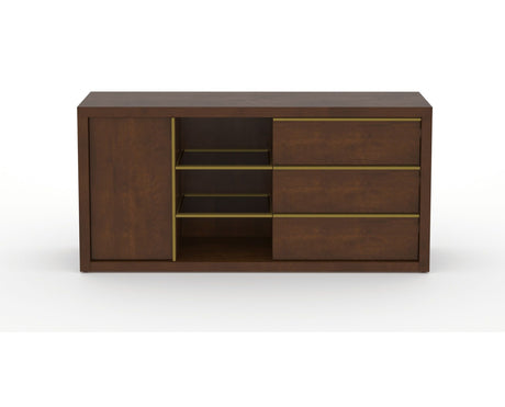 Canadel Modern Linear Buffet in Cognac Washed, front view