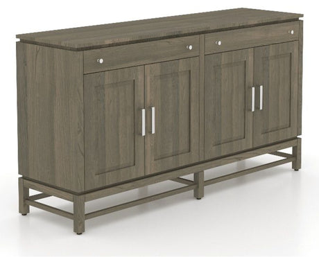 Canadel Plinth Buffet in Shadow, three-quarter view