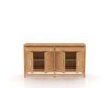 Canadel Plinth Buffet in Caramel Washed, open view
