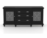 Canadel Buffet 6932 in Midnight Black Washed, front view