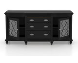 Canadel Buffet 6932 in Midnight Black Washed, open view