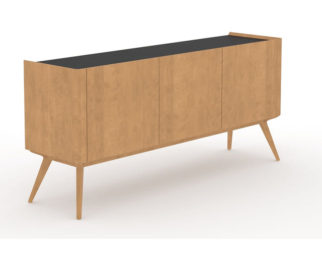 Canadel Downtown Legz Buffet in Caramel Washed, three-quarter view