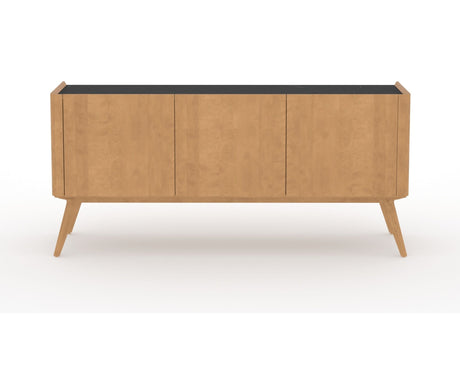 Canadel Downtown Legz Buffet in Caramel Washed, front view