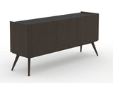 Canadel Downtown Legz Buffet in Davy's Grey, three-quarter view