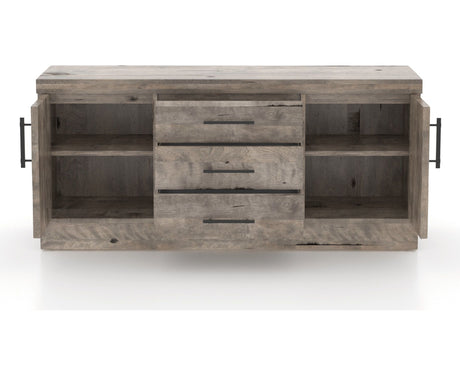 Canadel Loft Buffet 7032 in Shadow, fully open view
