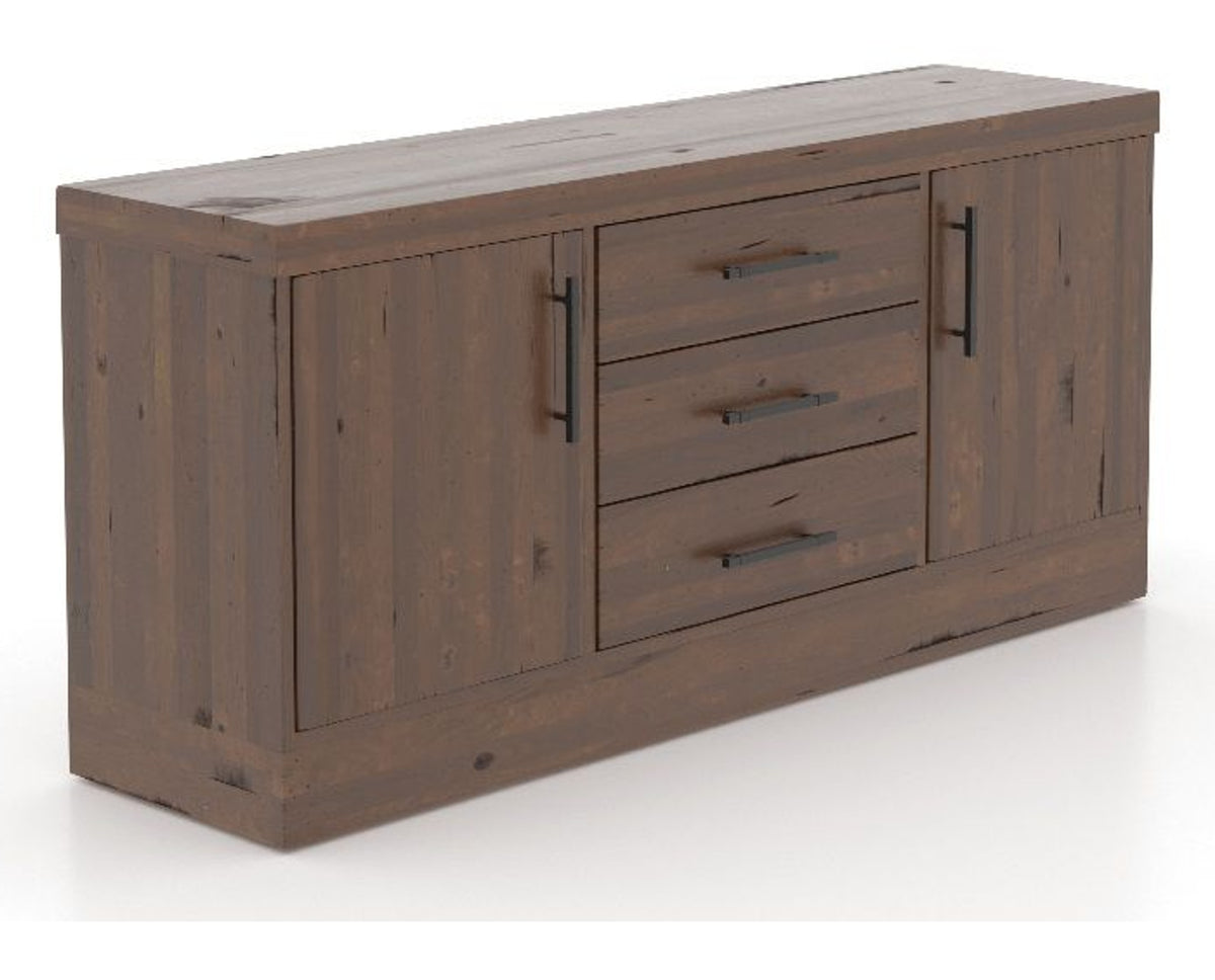 Canadel Loft Buffet 7032 in 19 Cognac Washed, three-quarter view
