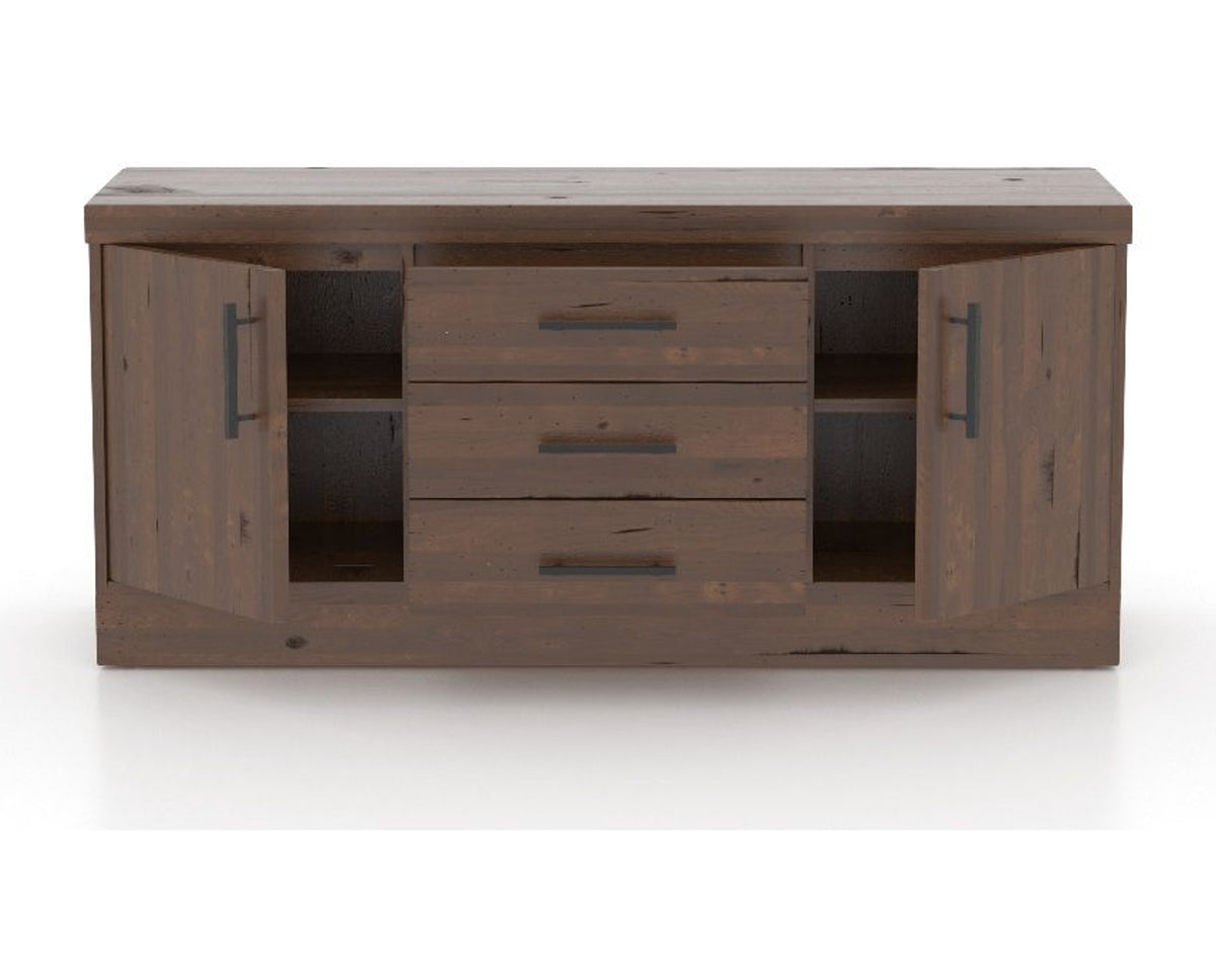 Canadel Loft Buffet 7032 in 19 Cognac Washed, open view