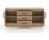 Canadel Loft Buffet 7032 in 20 Caramel Washed, fully open view