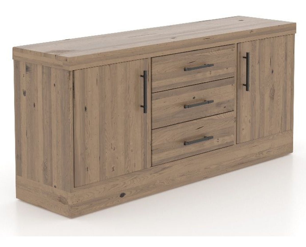 Canadel Loft Buffet 7032 in 25 Pecan Washed, three-quarter view