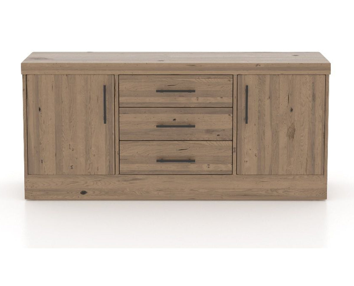 Canadel Loft Buffet 7032 in 25 Pecan Washed, front view