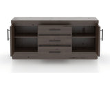 Canadel Loft Buffet 7032 in 29 Hazelnut Washed, fully open view