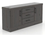 Canadel Loft Buffet 7032 in 59 Davy's Grey, three-quarter view