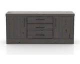 Canadel Loft Buffet 7032 in 59 Davy's Grey, front view