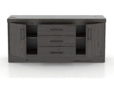 Canadel Loft Buffet 7032 in 59 Davy's Grey, open view
