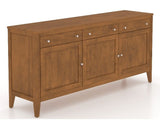 Canadel Buffet 7200 in Oak Washed, three-quarter view