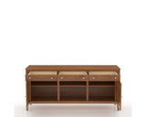 Canadel Core Buffet 7200 in Oak Washed, fully open view