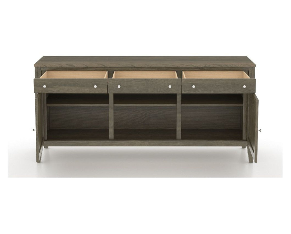 Canadel Buffet 7200 in 08 Shadow, fully open view