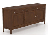 Canadel Buffet 7200 in 19 Cognac Washed, three-quarter view