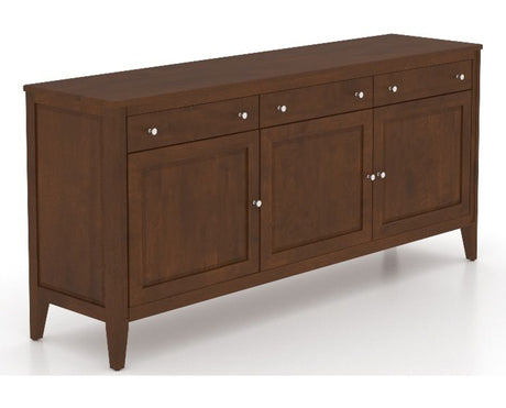 Canadel Buffet 7200 in 19 Cognac Washed, three-quarter view