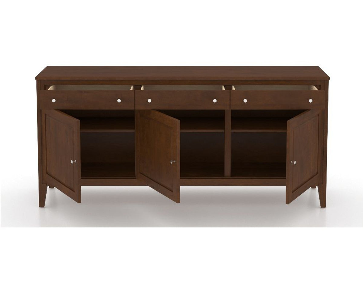 Canadel Buffet 7200 in 19 Cognac Washed, open view