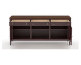 Canadel Buffet 7200 in 19 Cognac Washed, fully open view