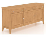 Canadel Buffet 7200 in 20 Caramel Washed, three-quarter view
